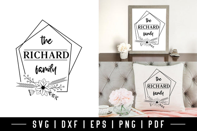 Hand Drawn Christmas Family Wreath SVG SVG CraftLabSVG 