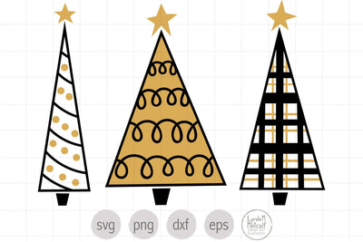 Hand Drawn Christmas Trees SVG SVG Lynda M Metcalf 
