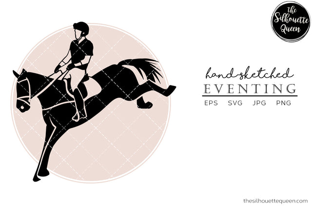 Hand drawn Eventing 1 clipart clip art, logo, cut files for Silhouette Cameo Studio, Cricut Design Space, Svg, Png, Vector Design SVG Loveleen Kaur 