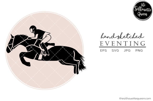 Hand drawn Eventing 2 clipart clip art, logo, cut files for Silhouette Cameo Studio, Cricut Design Space, Svg, Png, Vector Design SVG Loveleen Kaur 