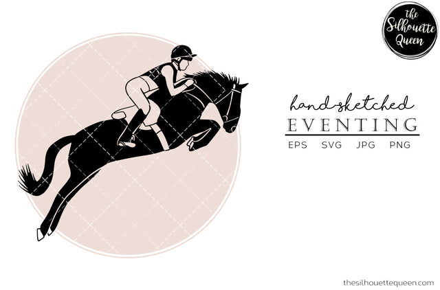 Hand drawn Eventing 3 clipart clip art, logo, cut files for Silhouette Cameo Studio, Cricut Design Space, Svg, Png, Vector Design SVG Loveleen Kaur 