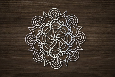 Hand Drawn Floral Mandala SVG zoellartz 