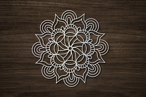 Hand Drawn Floral Mandala SVG zoellartz 