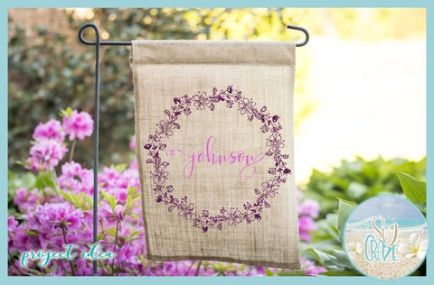 Hand Drawn Floral Wreath Bundle SVG SVG SVGcraze 