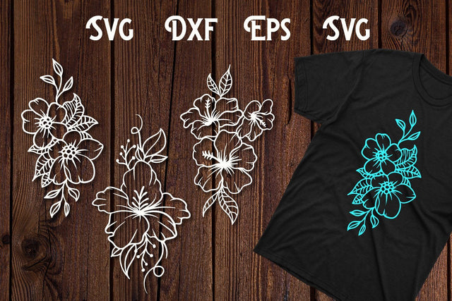 Hand drawn Flower svg, flower cut file SVG dadan_pm 