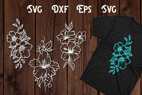 Hand drawn Flower svg, flower cut file SVG dadan_pm 