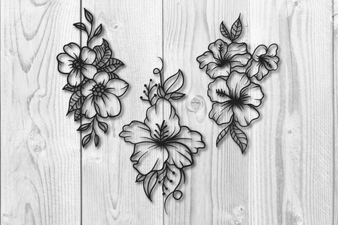 Hand drawn Flower svg, flower cut file SVG dadan_pm 