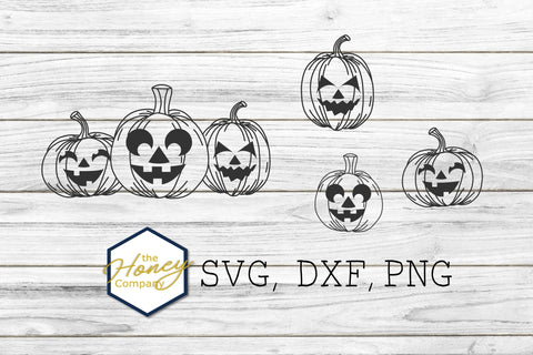 Hand Drawn Halloween SVG PNG DXF Bundle Cut File Laser Files SVG The Honey Company 