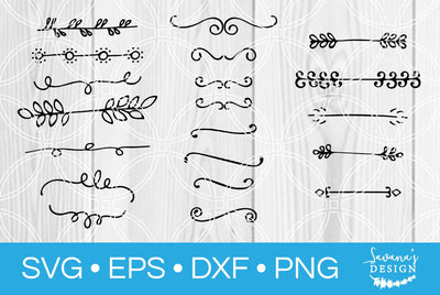 Hand Drawn Lines Bundle SVG SavanasDesign 