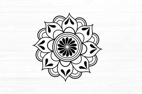 Hand Drawn Mandala Design SVG zoellartz 