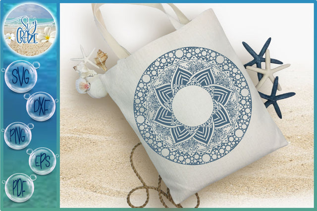 Hand Drawn Mandala Zentangle SVG SVG Harbor Grace Designs 