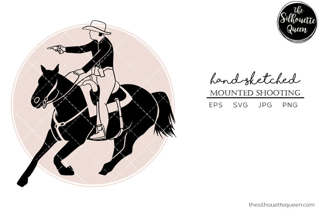 Hand drawn Mounted Shooting clipart clip art, logo, cut files for Silhouette Cameo Studio, Cricut Design Space, Svg, Png, Vector Design SVG Loveleen Kaur 