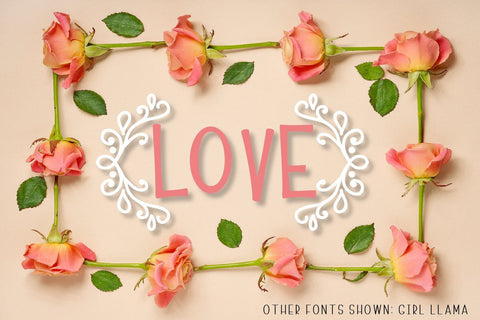 Hand Drawn Ornament Font - Perfect Flourishes For Your Designs! Font CraftyLittleNodes 