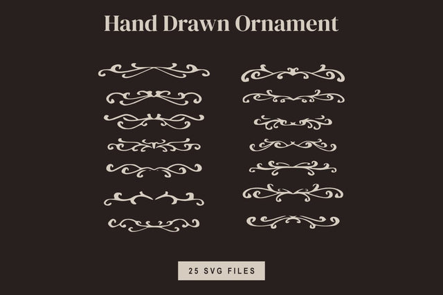Hand Drawn Ornament SVG Bundle SVG Masyafi Studio 
