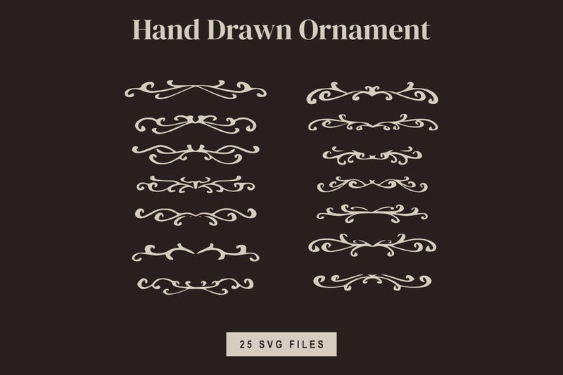 Hand Drawn Ornament SVG Bundle SVG Masyafi Studio 