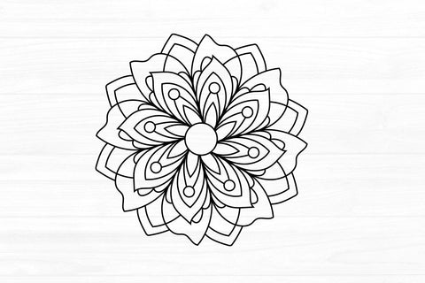 Hand Drawn Papercut Mandala SVG zoellartz 