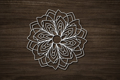 Hand Drawn Papercut Mandala SVG zoellartz 