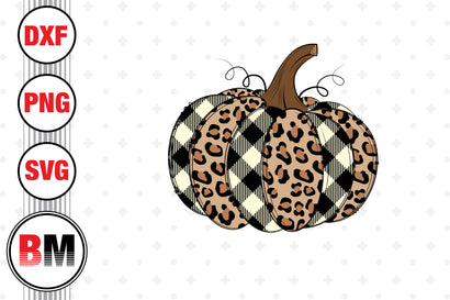 Hand Drawn Pumpkin Leopard SVG, PNG, DXF Files SVG BMDesign 