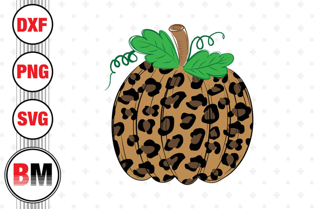 Hand Drawn Pumpkin Leopard SVG, PNG, DXF Files SVG BMDesign 