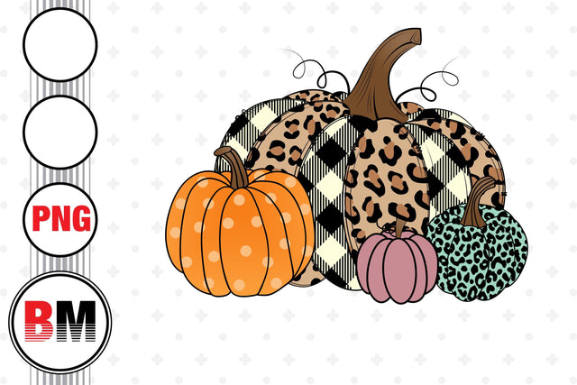 Hand Drawn Pumpkin PNG Files Sublimation BMDesign 