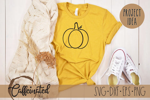 Hand Drawn Pumpkin, Rustic Pumpkin SVG SVG Caffeinated SVGs 