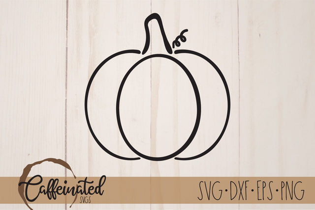 Hand Drawn Pumpkin, Rustic Pumpkin SVG SVG Caffeinated SVGs 