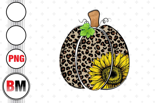 Hand Drawn Pumpkin Sunflower PNG Files Sublimation BMDesign 