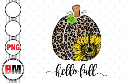 Hand Drawn Pumpkin Sunflower PNG Files Sublimation BMDesign 
