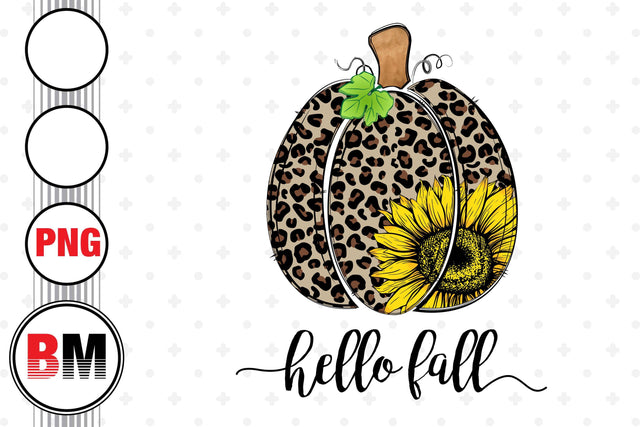 Hand Drawn Pumpkin Sunflower PNG Files Sublimation BMDesign 