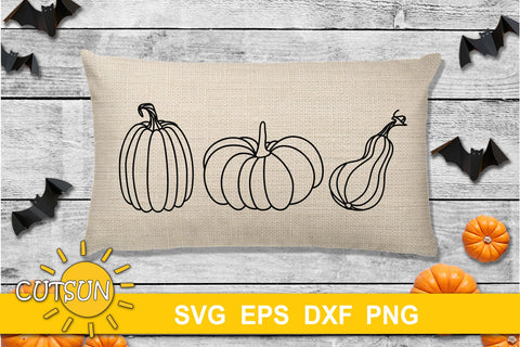 Hand drawn Pumpkin SVG bundle of 10 | Doodle pumpkins svg SVG CutsunSVG 