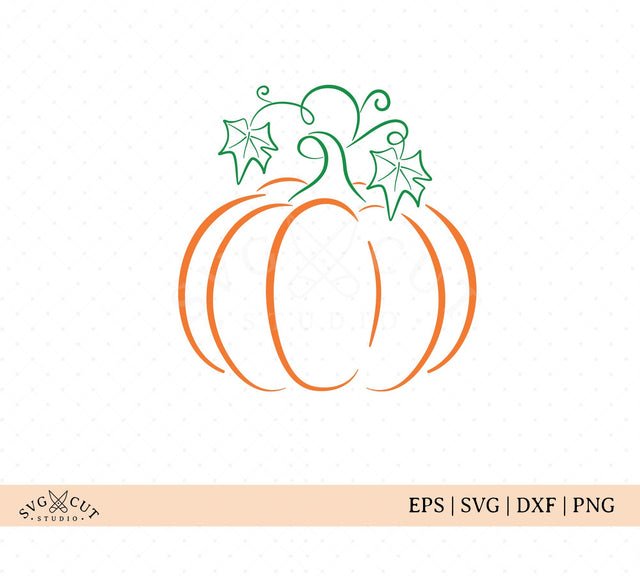 Hand Drawn Pumpkin SVG Files SVG SVG Cut Studio 