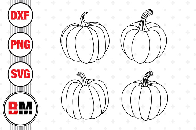 Hand Drawn Pumpkin SVG, PNG, DXF Files SVG BMDesign 