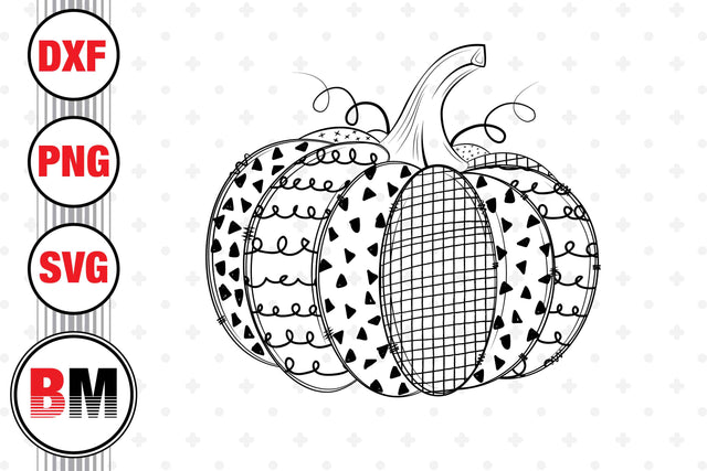 Hand Drawn Pumpkin SVG, PNG, DXF Files SVG BMDesign 
