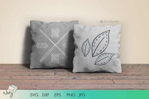 Hand Drawn Sewing Illustrations. SVG Arts By Naty 