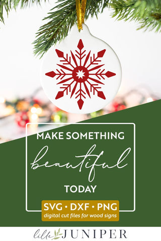 Hand Drawn Snowflake SVG | Christmas SVG SVG LilleJuniper 