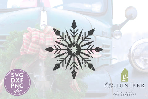 Hand Drawn Snowflake SVG | Christmas SVG SVG LilleJuniper 
