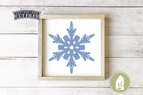 Hand Drawn Snowflake SVG Files, Farmhouse Christmas SVG SVG LilleJuniper 