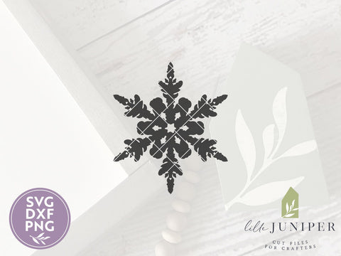 Hand Drawn Snowflake SVG Files, Farmhouse Christmas SVG SVG LilleJuniper 