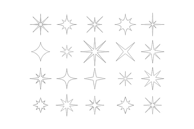 Hand Drawn Sparkle Bundle SVG Masyafi Studio 