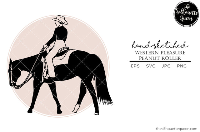 Hand drawn western pleasure Peanut Roller clipart clip art, logo, cut files for Silhouette Cameo Studio, Cricut Design Space, Svg, Png, Vector Design SVG Loveleen Kaur 