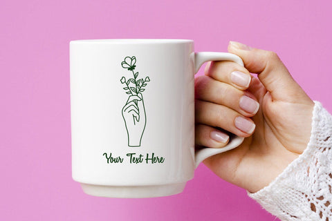 Hand floral, floral hand drawn svg cut file SVG dadan_pm 