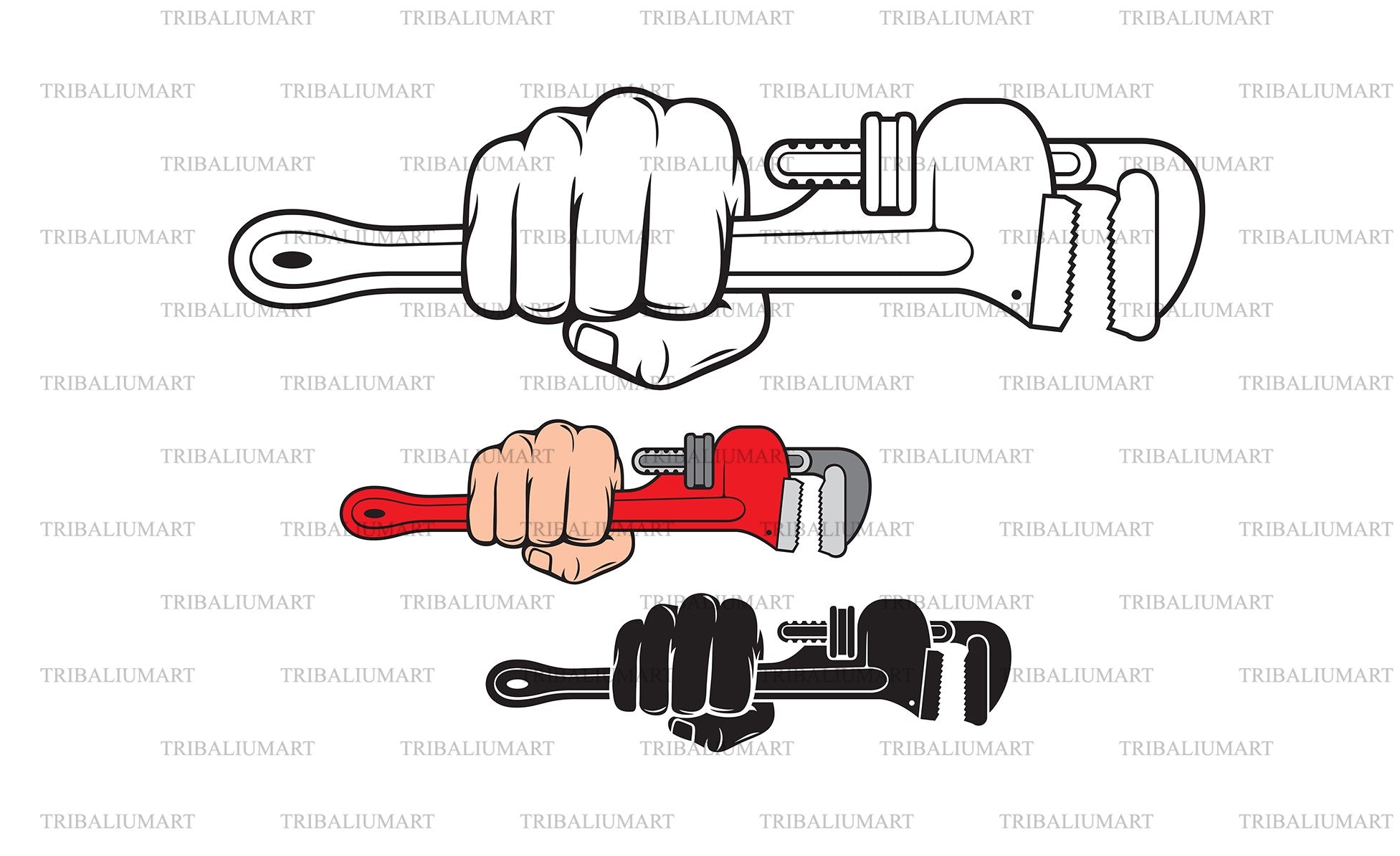 Human Skull with Crossed Pipe Wrenches Stock Vector - Illustration of head,  craftsmanship: 161525577