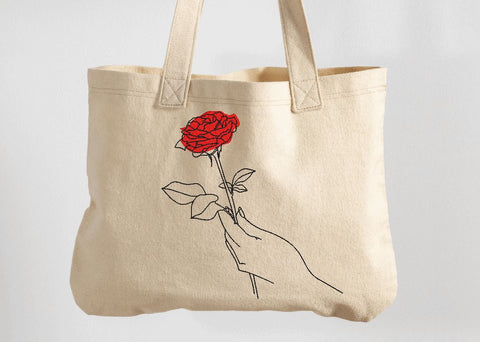 Hand holding Rose Valentine Machine Embroidery (2) Embroidery/Applique DESIGNS Canada Embroidery 