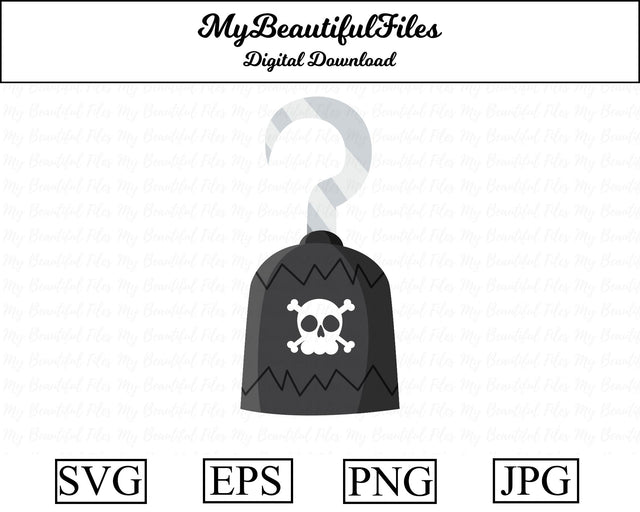 hand hook - pirates SVG MyBeautifulFiles 