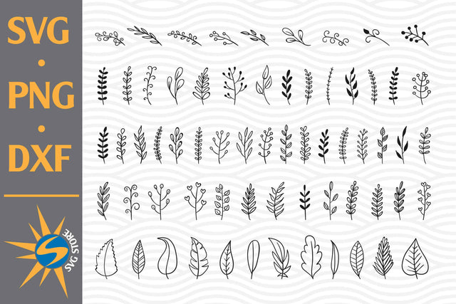 Hand Leaf SVG, PNG, DXF Digital Files Include SVG SVGStoreShop 
