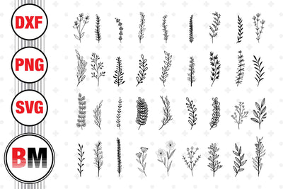 Hand Leaf SVG, PNG, DXF Files SVG BMDesign 