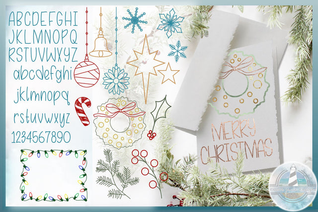 Hand Lettered Alphabet - Foil Quill Single Line SVG SVG Harbor Grace Designs 