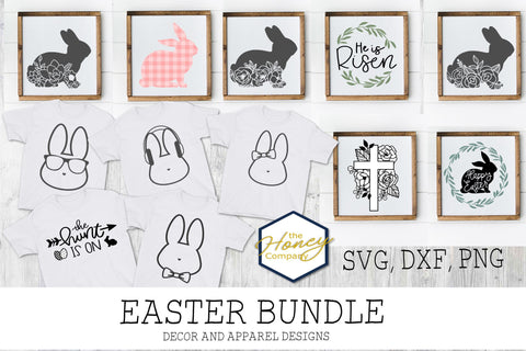 Hand Lettered Easter Bundle SVG DXF PNG Cutting Machine File SVG The Honey Company 