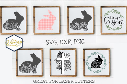 Hand Lettered Easter Bundle SVG DXF PNG Cutting Machine File SVG The Honey Company 