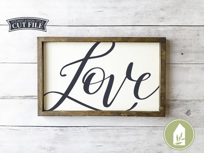 Hand-lettered Love SVG | Romantic svg | Farmhouse Sign Design SVG LilleJuniper 